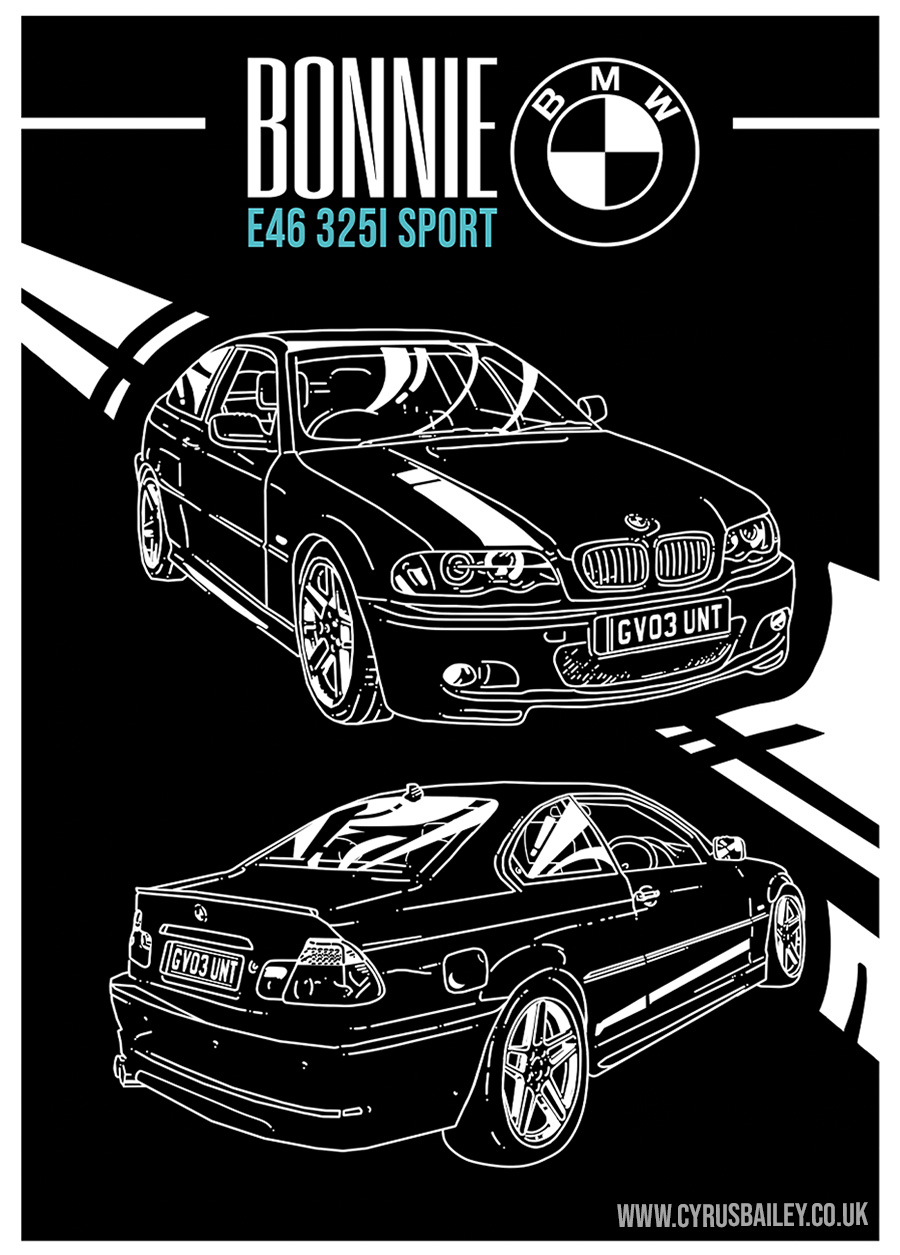E46 Coupe Poster